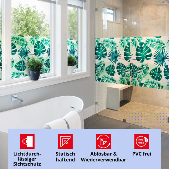 Fensterfolie static Eco Line Tropicano image number null